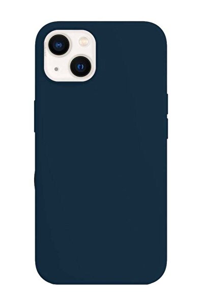 Generic غطاء سيليكون مارغون لهاتف آيفون 13 مقاس 6.1 بوصة، لون أزرق داكن