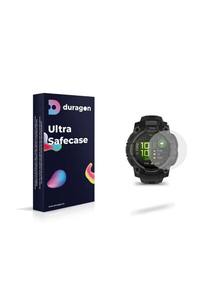 Duragon Folie silicon Duragon, compatibila cu Garmin Instinct 3, 45 mm, protectie ecran, antisoc