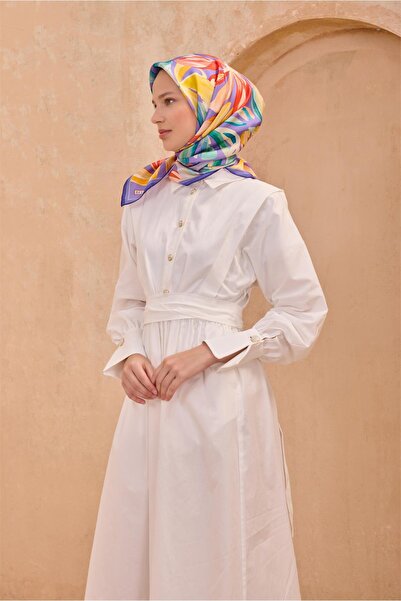 Belli Eșarfă de mătase cu model floral 4107D TWILL