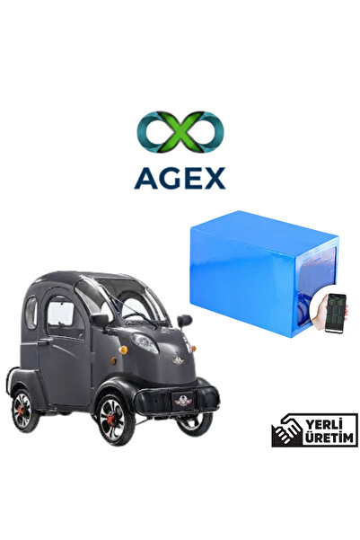 agex enerji Regal Raptor K4 Elektrikli Araba Bataryası 72 Volt 30 Amper Smart...