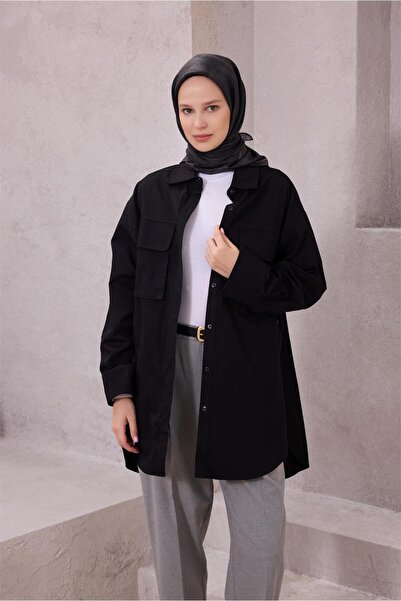 Belli Eșarfă de mătase cu model geometric 4201D (Twill) NEGRU - 50