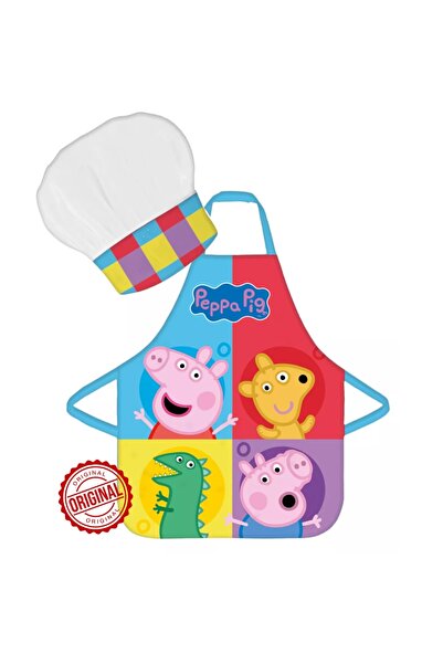 Peppa Pig Kids Chef Apron and Hat Set 3-8 Years Official License