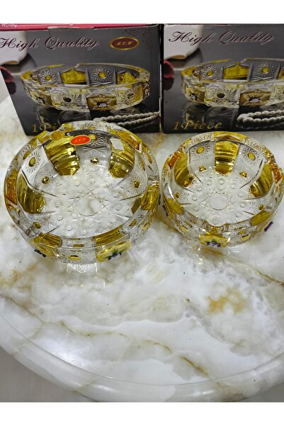 hediye ESTERHOMEDECOR Mineli cam kültablası