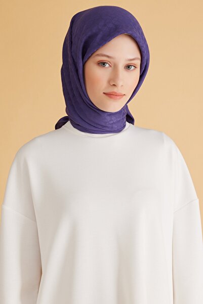 Belli GEOMETRİK DESEN VEYRA MOR EŞARP 1