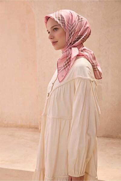 Belli Eșarfă de mătase cu model clasic 4122D TWILL