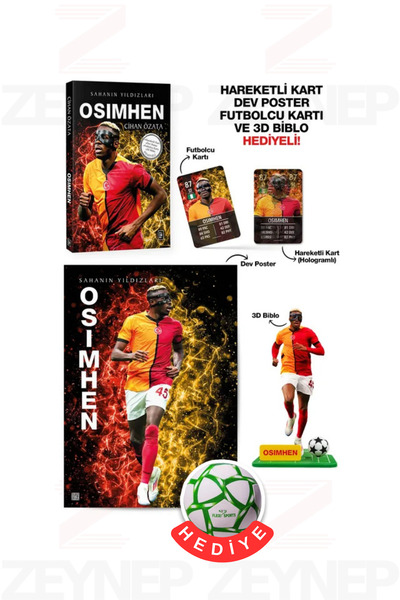 Parodi Yayınları Sahanın Yıldızları Osimhen (Poster Kart Biblo ve Futbol Topu Hediye)
