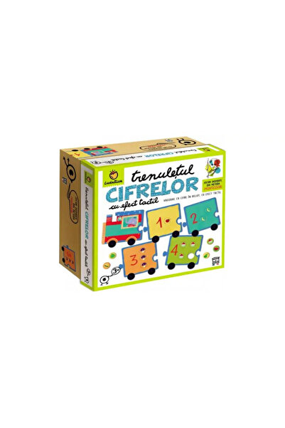 ludattica MONTESSORI Game - The Number Train with Tactile Effect, +3 years