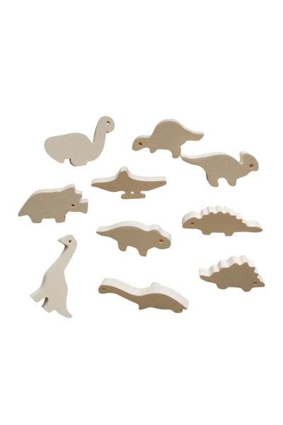 EBNA 10-Piece Minimal Dinosaur Figured Children's Room Drawer Handle – Decora...
