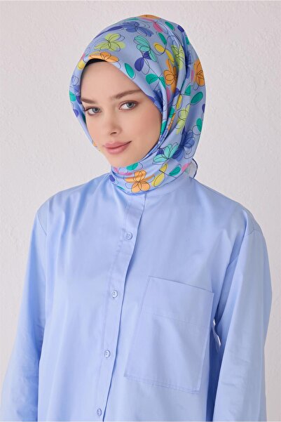 Belli Eșarfă de mătase cu model floral 4045D (Twill)-86