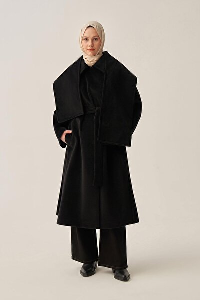 Limbamba Long Cashmere Coat with Scarf
