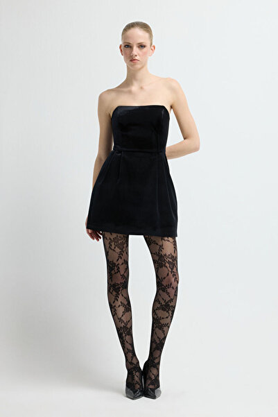 adL Straplez Mini Elbise