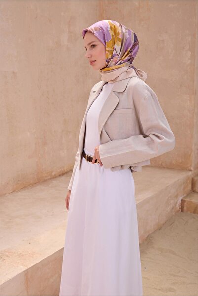 Belli Eșarfă de mătase cu model floral 4127D TWILL