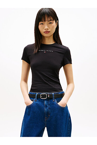 Tommy Hilfiger Kadın Siyah S/S Tişört