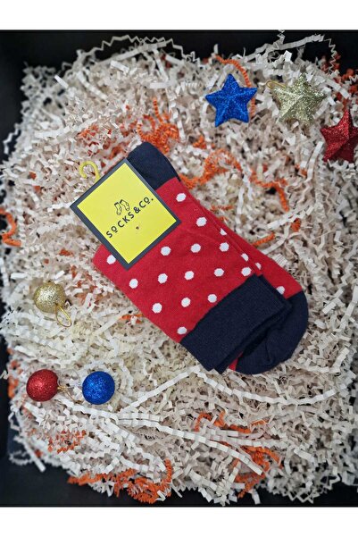 LİA Underwear Red Polka Dot Single Socks