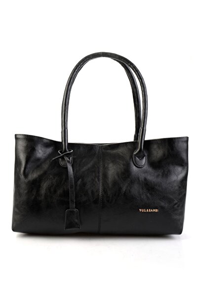 Bambi Siyah Kadın Omuz Çantası C06554500642
