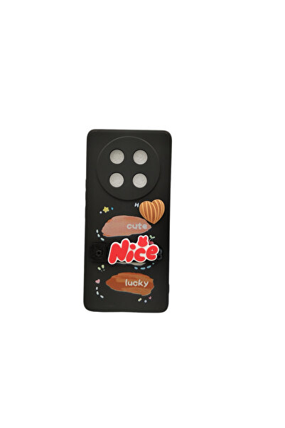 PAST WORLD جراب HONOR X9c سيليكون مع استاند مدمج – تصميم كرتوني لطيف وحماية ك...