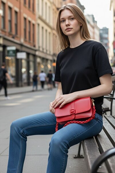 GİYU SHOP Zincir Askılı Şık Kadın Çantası