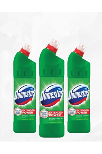 Domestos Extended Power Pine Liquid Disinfectant and Cleaner 3x750ml
