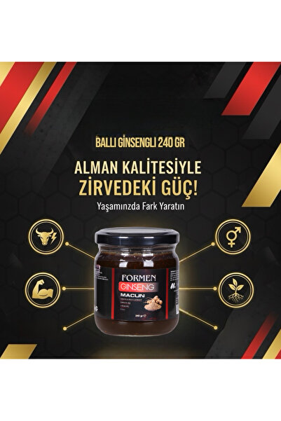 ABU ŞİFA BİTKİSEL & KOZMETİK ÜRÜNLER Formen Panax Çakşır Otlu Ginseng Macun P...