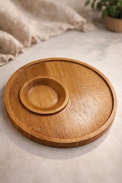 HİROS'H Bambu Fincan Altlığı Sunumluk