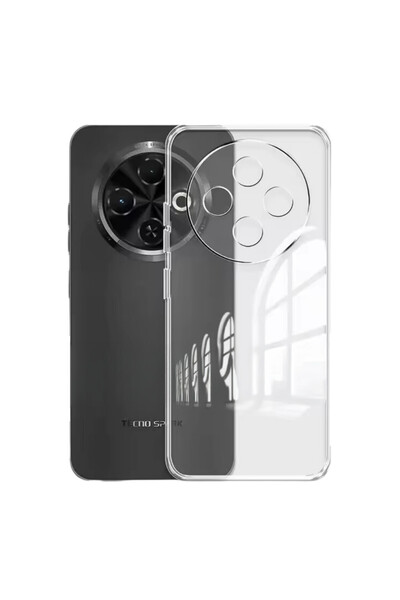 Hatreds Tecno Spark 30C İçin Uyumlu Darbe Emici Yumuşak Ultra İnce Sararmaz Ş...