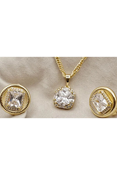XUPING JEWELRY Colier cu pandantiv placat cu aur de 18k și pietre de zirconiu