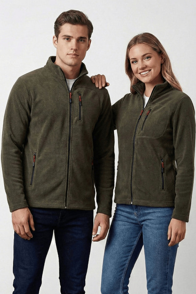 GENIUS STORE Unisex 3-Pocket Full Zip Outdoor Fleece Tactical Women'S-Men's Fleece Unisex-Fleece