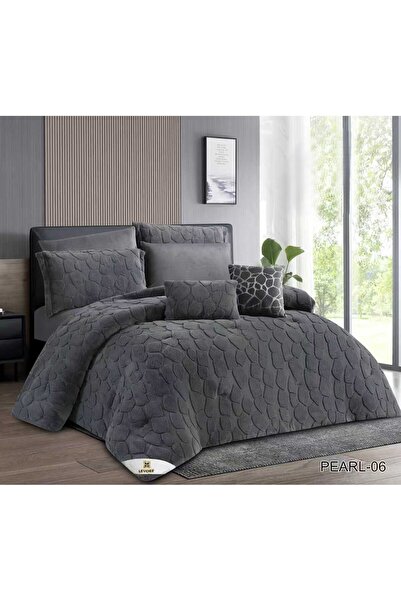 Levore Pearl Double Bedspread with Rabbit Fur for a Warm Winter, 240 x 260