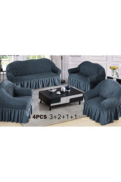 alzawia غطاء أريكة مكون من 4 قطع