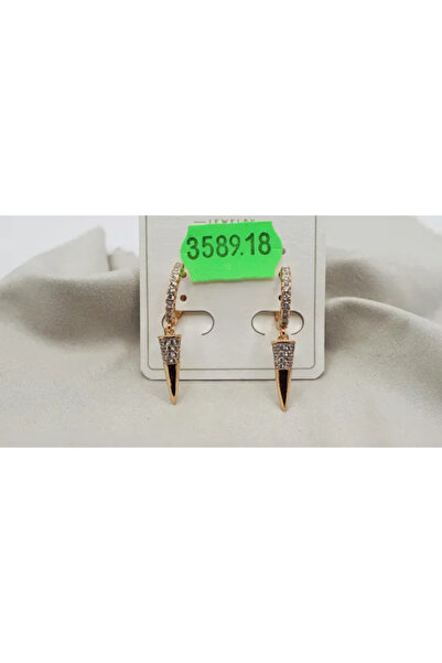 XUPING JEWELRY Cercei placați cu aur de 18k și cristale de zirconiu