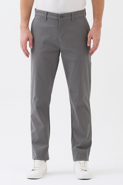 EXPIER Men's Gabardine Cotton Regular Fit Relaxed Fit Chino Trousers Arc-002