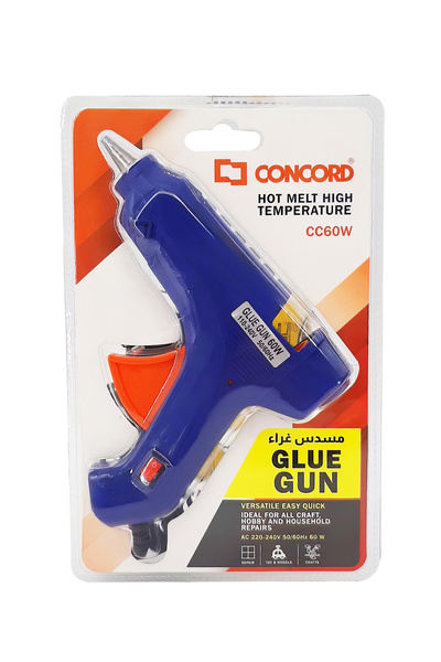 Concord Glue Gun 60W, High Temperature, Electric Adhesive Tool - Navy Blue