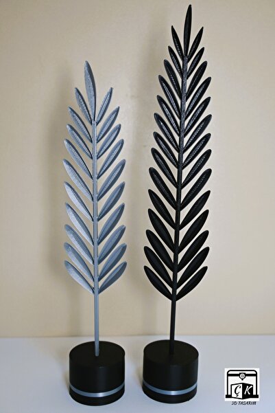 ÇK 3D TASARIM Modern Dekoratif Bakır Yaprak Seti – Ev Dekorasyonu Için Şık Ve...