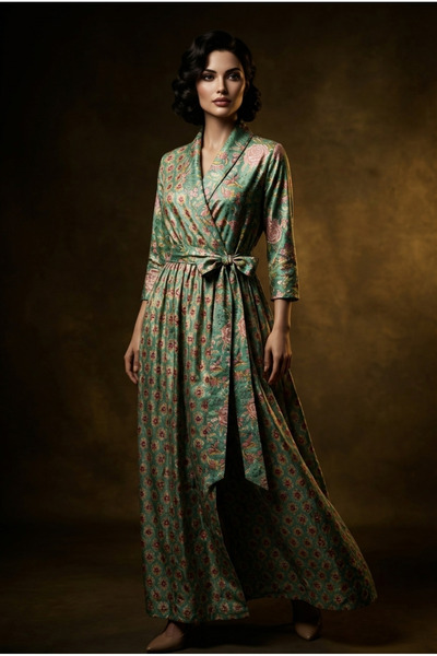 OEM Rochie petrecuta din bumbac imprimat manual