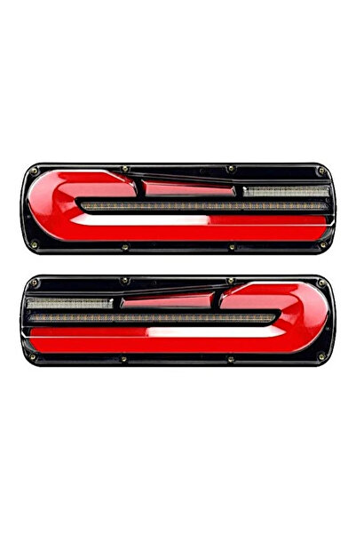 OEM Set stopuri spate, triplu LED 46cm, 5 funcții, pentru remorcă, camion și ...