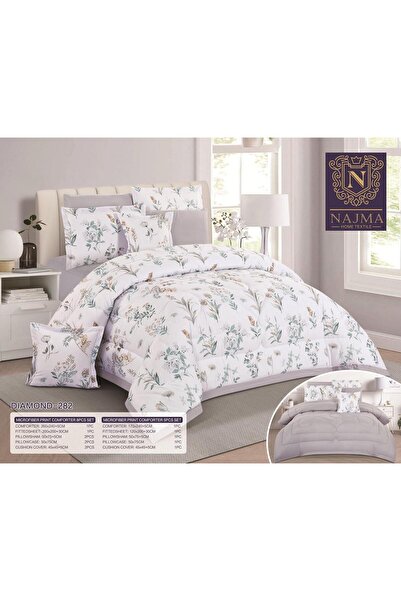 NAJMA لحاف نفرين دايموند مايكروفيبر ناعم تغليف فخم-مفرش نفرين 230*250