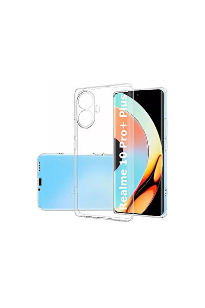 NewFace جراب Realme 10 Pro Plus 5G مصنوع من السيليكون الشفاف الفاخر