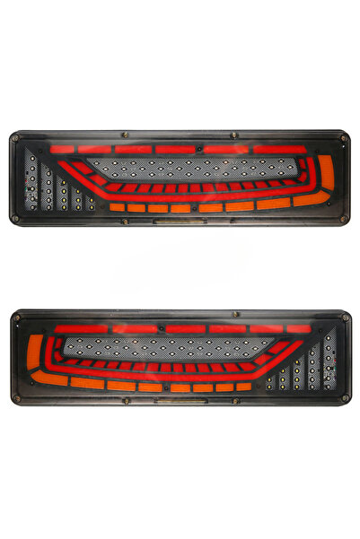 OEM Set stopuri spate, triplu LED 46cm, 5 funcții, pentru remorcă, camion și ...