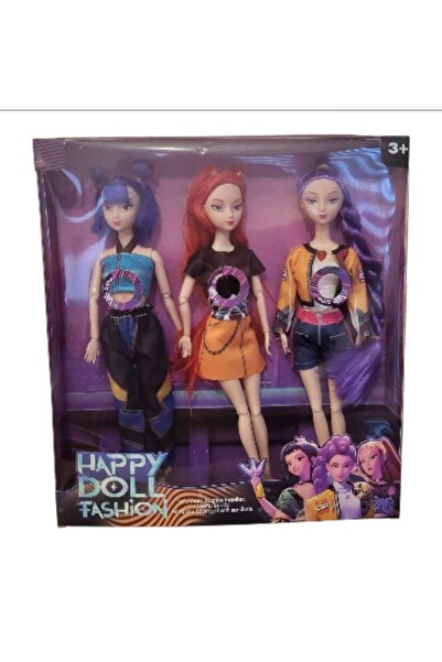 First Choice 3 K-Pop Demon Hunters singing dolls AND lights 33 cm Movable joi...