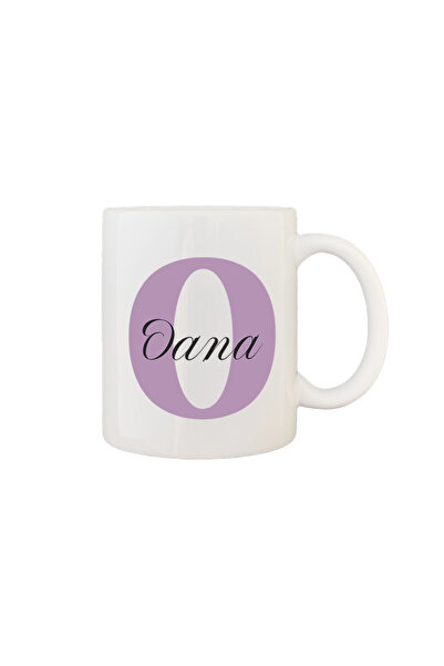 AFFIX THE DIFFERENT PERSPECTIVE Personalized mug with first name, white with white interior and handle, 350ml, Women's First Name Collection, Oana