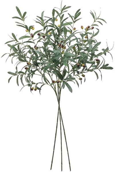 Nettenevime 3lü Set Yapay Zeytin Dalı Uzun Dallı 85cm