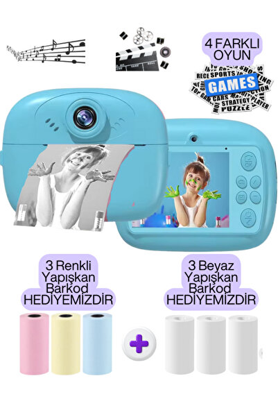 Teknoloji Gelsin Dijital Fotoğraf Makinesi Çift Kameralı Çocuk Çek Çıkar Anlı...