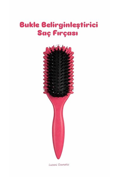 Lucani Cosmetic Hair Brush Dalgalı ve Kıvırcık Saçlar İçin Profesyonel Bukle ...