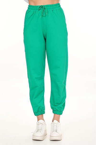 HEDEF DAİSY Women's Elastic Waist, Lace-Up Front, Elasticated Cuffs, Two Thre...