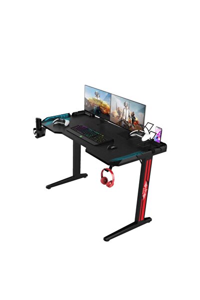 Green Lion RGB Gaming Desk with Remote Control Lighting & Cup Holder – 120 cm