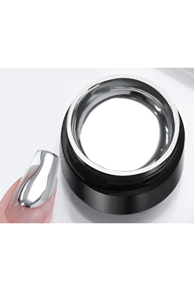 QNAİL PROFESSİONAL Silver Gel Metalik jel Paint Metalik Gri Nail Art Kalıcı O...