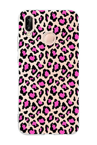 Manitoba Huawei P20 Lite Uyumlu Baskılı Yumuşak Silikon Şeffaf Telefon Kılıfı