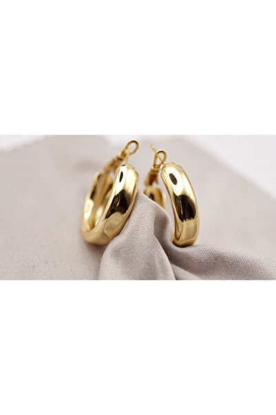 XUPING JEWELRY Cercei rotunzi placați cu aur de 18k și cristale de zirconiu