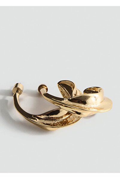 MANGO Woman Kabartmalı halka küpe