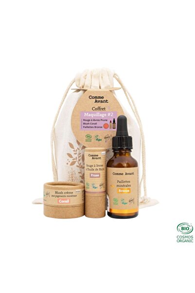 Comme Avant 100% organic vegan makeup box with pouch